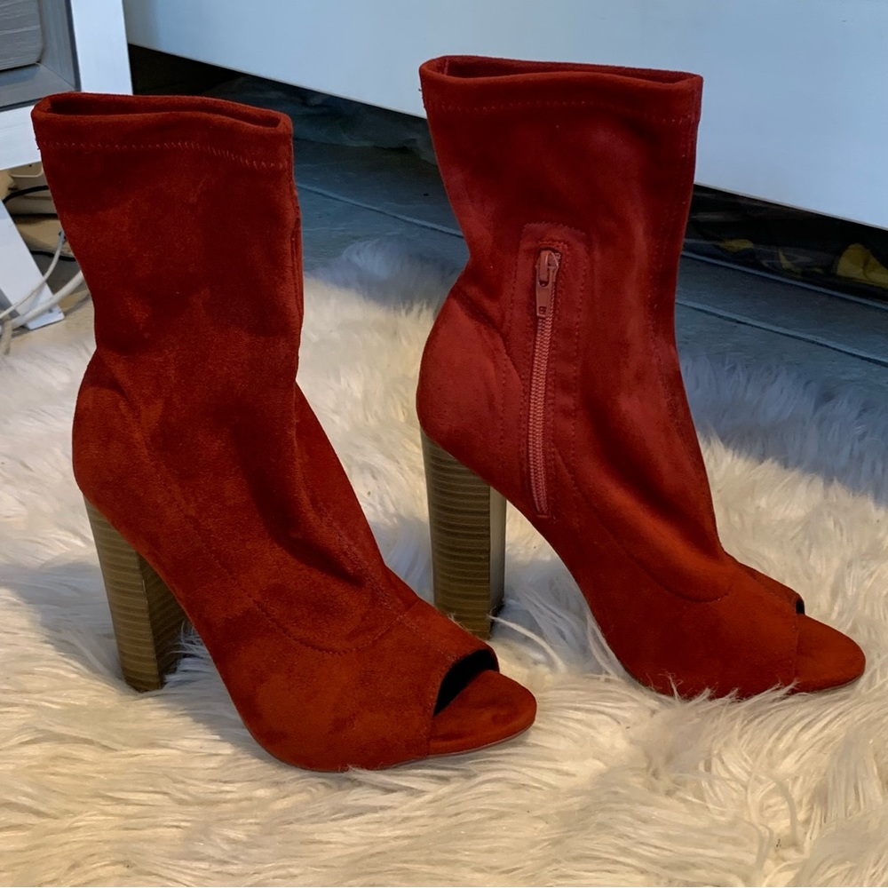 Wooden Heel Booties